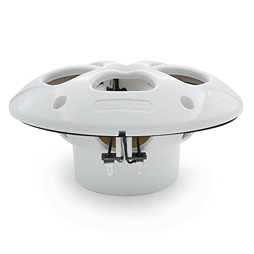 Kenwood KFC-1613MRW - 6.5 Inch 2 Way Coaxial Waterproof Marine/Motorsports/Car Speakers, Pair, 4 Ohm, 100 Peak Watts (White) Kenwood KFC-1613MRW - 6.5 Inch 2 Way Coaxial Waterproof Marine/Motorsports/Car Speakers, Pair, 4 Ohm, 100 Peak Watts (White)